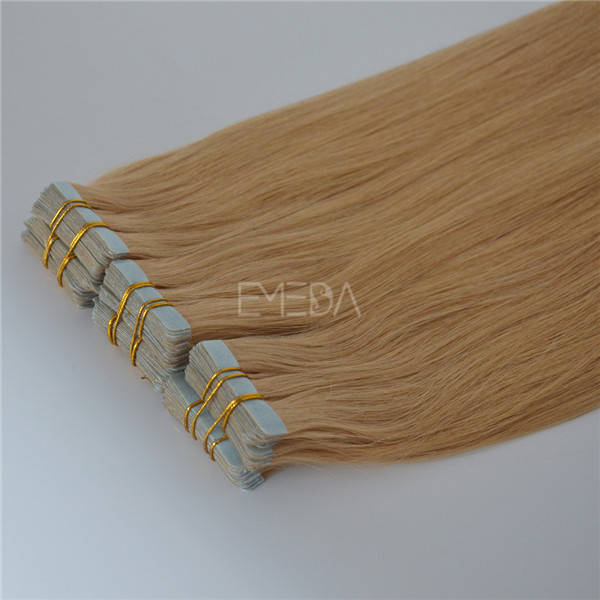 Factory supply Russian virgin hair tape hair extensions JF037